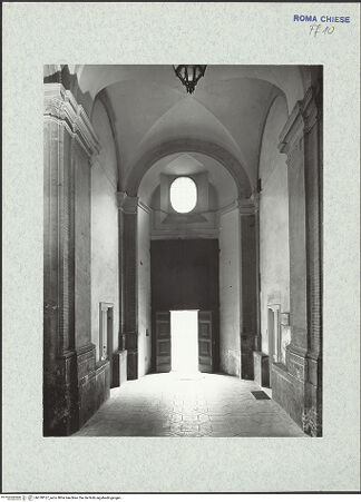 Vorderseite von ICCD [https://www.deutsche-digitale-bibliothek.de/content/lizenzen/rv-ez/] Santa Maria in VallicellaOratorio di San Filippo Neri - Vestibül, bh378157_recto. Foto.