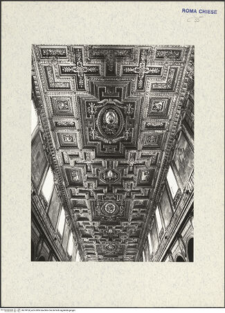 Vorderseite von ICCD [https://www.deutsche-digitale-bibliothek.de/content/lizenzen/rv-ez/] Kassettendecke (als Dankvotiv für den Seesieg über die Türken bei Lepanto) - Mittelschiff, bh378160_recto. Foto.