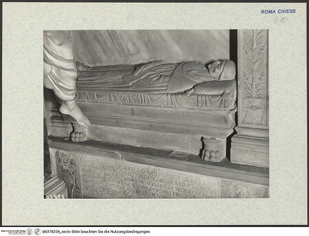 Vorderseite von ICCD [https://www.deutsche-digitale-bibliothek.de/content/lizenzen/rv-ez/] Grabmal des Cinzio und des Marcello Rustici - , bh378236_recto. Foto.