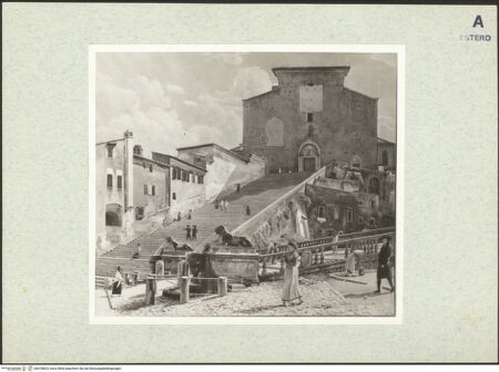 Vorderseite von Martin von Wagner Museum der Universität [https://rightsstatements.org/page/CNE/1.0/] Santa Maria in Aracoeli, Rom - , bh378825_recto. Foto.