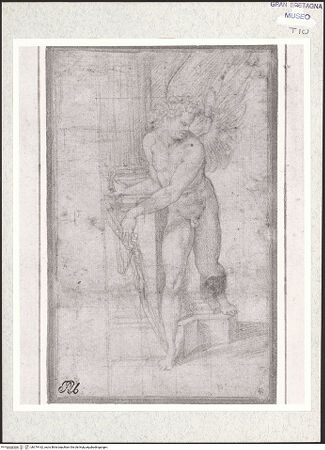 Vorderseite von Lady Lever Art Gallery? [https://www.deutsche-digitale-bibliothek.de/content/lizenzen/rv-ez/] Cupido vor einer Säule stehend - , bh379162_recto. Foto.