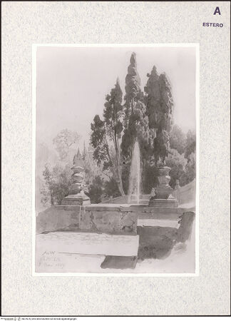 Vorderseite von Staatsgalerie Stuttgart [https://www.deutsche-digitale-bibliothek.de/content/lizenzen/rv-ez/] Villa d'Este - , bh379376_recto. Foto.