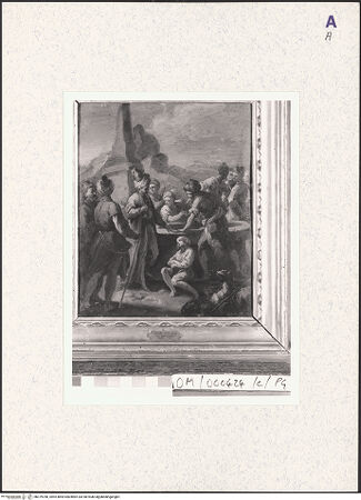 Vorderseite von unbekannt [https://www.deutsche-digitale-bibliothek.de/content/lizenzen/rv-ez/] Joseph wird an Potiphar verkauft - , bh379780_recto. Foto.