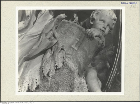 Vorderseite von National Gallery of Art, Washington, Enggass Collection [https://www.deutsche-digitale-bibliothek.de/content/lizenzen/rv-ez/] Der Heilige Filippo Neri - Detail: Putto mit Buch, bh380823_recto. Foto.