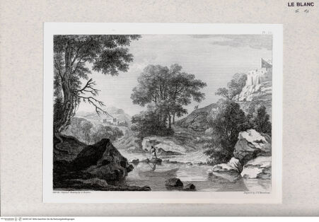 Vorderseite von Bibliotheca Hertziana [http://creativecommons.org/publicdomain/mark/1.0/] Original designs of the most celebrated masters of the Bolognese, Roman, Florentine, and Venetian schools, comprising some of the works of Leonardo da Vinci, the Carracci, Claude Lorrain, Raphael ... in His Majesty's Collection; engraved by Bartolozzi, P. W. Tomkins ... ; with biographical and historical sketches of L. da Vinci and the CaracciTaf. [51]: Flusslandschaft - , bh381247. Foto.