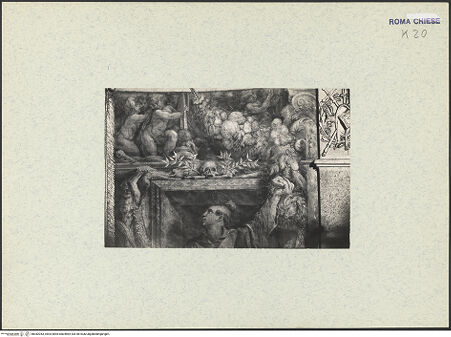 Vorderseite von unbekannt [https://www.deutsche-digitale-bibliothek.de/content/lizenzen/rv-fz/] KapellenausmalungPuttenfries - Detail: rechte Wand (Aufnahme nach der Restaurierung 1986), bh382043_recto. Foto.