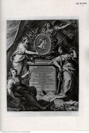 Vorderseite von Tomba, Verona [http://creativecommons.org/publicdomain/mark/1.0/] P. A. Paoli (Ed.), "Avanzi delle antichita esistenti a Pozzuoli...", 1768Widmungsblatt - , bh383297. Foto.