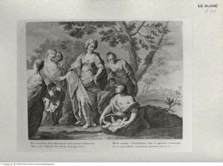 Vorderseite von Tomba, Verona [http://creativecommons.org/publicdomain/mark/1.0/] Die Findung des Moses (aus der Serie der "Storie Sacre", 4 Blatt) - , bh383330. Foto.