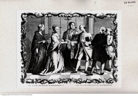 Vorderseite von Tomba, Verona [http://creativecommons.org/publicdomain/mark/1.0/] I SacramentiDie Ehe (Bl. VII) - , bh383339. Foto.