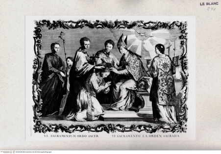 Vorderseite von Tomba, Verona [http://creativecommons.org/publicdomain/mark/1.0/] I SacramentiDie Priesterweihe (Bl. VI) - , bh383340. Foto.