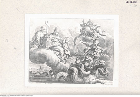 Vorderseite von Raccolta Pagliara [http://creativecommons.org/publicdomain/mark/1.0/] Allegorie auf Alexander VII. - , bh384709. Foto.