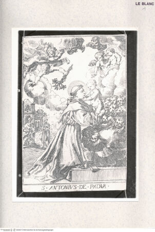 Vorderseite von Raccolta Pagliara [http://creativecommons.org/publicdomain/mark/1.0/] Sant'Antonio da Padova (im Gegensinn) - , bh384713. Foto.