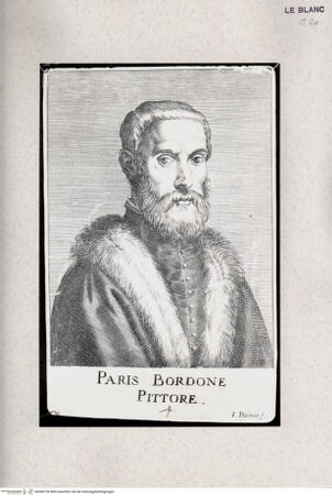 Vorderseite von Raccolta Pagliara [http://creativecommons.org/publicdomain/mark/1.0/] Paris Bordone; (aus C.Ridolfi, "Le meraviglie dell'arte",Venezia 1648) - , bh384728. Foto.