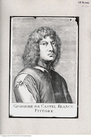 Vorderseite von Raccolta Pagliara [http://creativecommons.org/publicdomain/mark/1.0/] Bildnis von Giorgione - , bh384730. Foto.