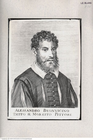 Vorderseite von Raccolta Pagliara [http://creativecommons.org/publicdomain/mark/1.0/] Porträt des Alessandro Moretto (Buonvicino) - , bh384732. Foto.