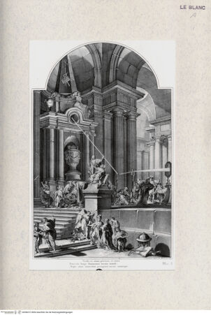 Vorderseite von Landesbildstelle Rheinland [http://creativecommons.org/publicdomain/mark/1.0/] Trauergerüst "Vivida vis animi pervicit..."; (aus "Tombeaux des Princes...", o.O.u.J.) - , bh386313. Foto.