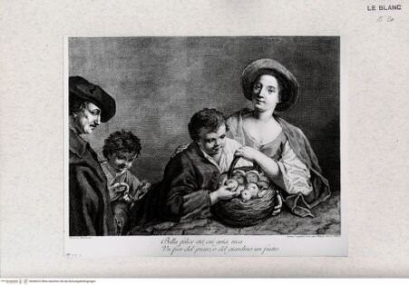 Vorderseite von Landesbildstelle Rheinland [http://creativecommons.org/publicdomain/mark/1.0/] Kindheit (Bella felice eta ...) (aus einer Serie volkstümlicher Szenen, verschiedene Stecher nach Domenico Maggiotto) - , bh386323. Foto.