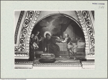 Vorderseite von ICCD [https://www.deutsche-digitale-bibliothek.de/content/lizenzen/rv-ez/] Wunderszenen aus dem Leben des heiligen Franz von PaulaDer heilige Franz von Paula und das Fischwunder - , bh386706_recto. Foto.