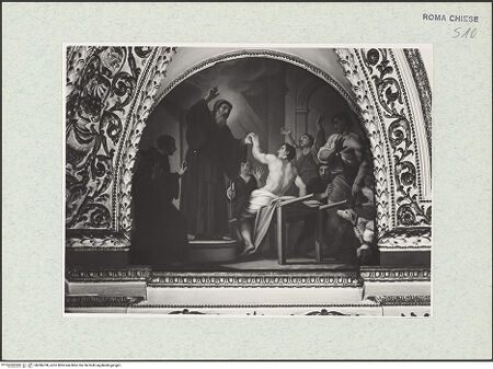 Vorderseite von ICCD [https://www.deutsche-digitale-bibliothek.de/content/lizenzen/rv-ez/] Wunderszenen aus dem Leben des heiligen Franz von PaulaDer heilige Franz von Paula auferweckt einen Toten (seinen Neffen Niccolò?) - , bh386708_recto. Foto.