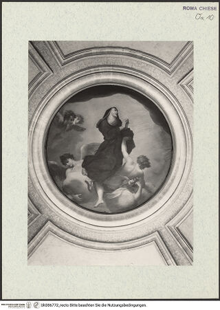 Vorderseite von ICCD [https://www.deutsche-digitale-bibliothek.de/content/lizenzen/rv-ez/] Die heilige Rosa in Glorie - Gesamtansicht, bh386772_recto. Foto.