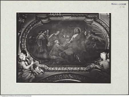 Vorderseite von ICCD [https://www.deutsche-digitale-bibliothek.de/content/lizenzen/rv-ez/] Bildzyklus zur Erlösung der MenschheitChristus übergibt Petrus die Schlüssel des Himmelreiches - , bh386856_recto. Foto.