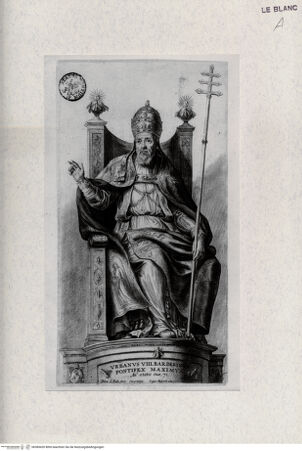Vorderseite von Landesbildstelle Rheinland [http://creativecommons.org/publicdomain/mark/1.0/] Papst Urban VIII., den Segen erteilend - , bh389420. Foto.
