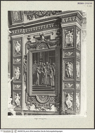 Vorderseite von Alinari [https://www.deutsche-digitale-bibliothek.de/content/lizenzen/rv-ez/] Santa Maria del Popolo - Triumphbogen; Detail, bh390726_recto. Foto.