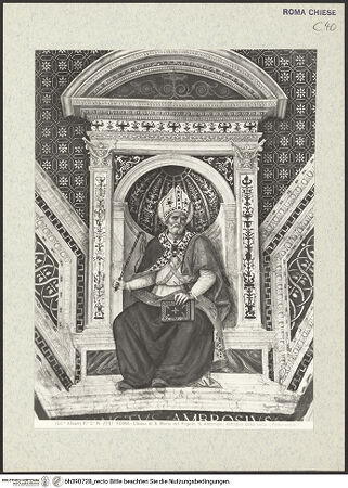 Vorderseite von Alinari [https://www.deutsche-digitale-bibliothek.de/content/lizenzen/rv-ez/] Krönung Mariä umgeben von Evangelisten, Sibyllen und KirchenväternKirchenväterAmbrosius - , bh390728_recto. Foto.