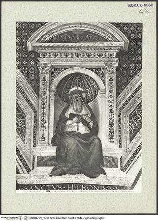 Vorderseite von Alinari [https://www.deutsche-digitale-bibliothek.de/content/lizenzen/rv-ez/] Krönung Mariä umgeben von Evangelisten, Sibyllen und KirchenväternKirchenväterHieronymus - , bh390729_recto. Foto.