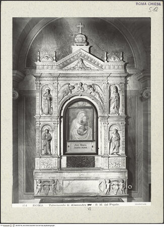 Vorderseite von Alinari [https://www.deutsche-digitale-bibliothek.de/content/lizenzen/rv-ez/] Ehemaliger Hochaltar - Gesamtansicht, bh390746_recto. Foto.