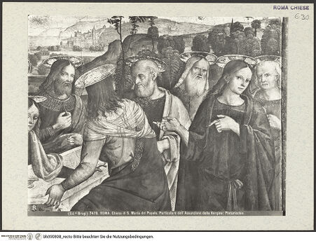 Vorderseite von Alinari [https://www.deutsche-digitale-bibliothek.de/content/lizenzen/rv-ez/] Sockelzone und Himmelfahrt Mariens Die Himmelfahrt Mariens - Detail: Apostel rechts des Sarkophags, bh390808_recto. Foto.