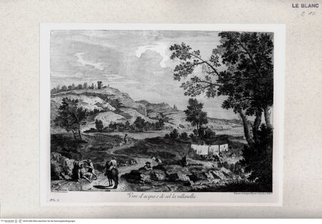 Vorderseite von Gabinetto Nazionale delle Stampe [http://creativecommons.org/publicdomain/mark/1.0/] Landschaft mit Wäscherinnen - , bh391080. Foto.