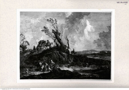 Vorderseite von Gabinetto Nazionale delle Stampe [http://creativecommons.org/publicdomain/mark/1.0/] Landschaft mit der Furt eines Flusses - , bh391119. Foto.