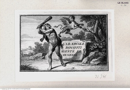 Vorderseite von GNS [http://creativecommons.org/publicdomain/mark/1.0/] Visitenkarte: L'Abate Ercole Bonajuti - , bh391129. Foto.