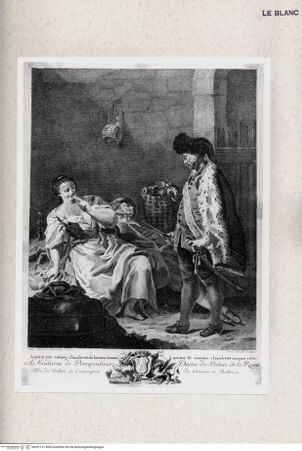 Vorderseite von Gabinetto Nazionale delle Stampe [http://creativecommons.org/publicdomain/mark/1.0/] "Scena galante" (aus der Folge "Scene di genere", nach G.B.Piazzetta) - , bh391131. Foto.