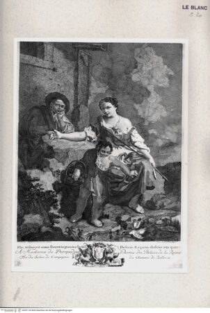 Vorderseite von Gabinetto Nazionale delle Stampe [http://creativecommons.org/publicdomain/mark/1.0/] Lädliche Szene (aus der Folge "Scene di genere", nach G.B.Piazzetta) - , bh391134. Foto.