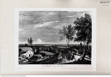 Vorderseite von Gabinetto Nazionale delle Stampe [http://creativecommons.org/publicdomain/mark/1.0/] Landschaft mit Wäscherinnen - , bh391143. Foto.