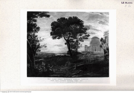 Vorderseite von Gabinetto Nazionale delle Stampe [http://creativecommons.org/publicdomain/mark/1.0/] Landschaft mit dem Tempel von Delphi (aus einer Serie von 4 Blatt) - , bh391156. Foto.
