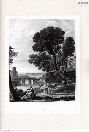 Vorderseite von Istituto Nazionale per la Grafica-Calcografia [http://creativecommons.org/publicdomain/mark/1.0/] Landschaft mit Apoll und Merkur; (aus einer Serie von 4 Landschaften) - , bh391161. Foto.
