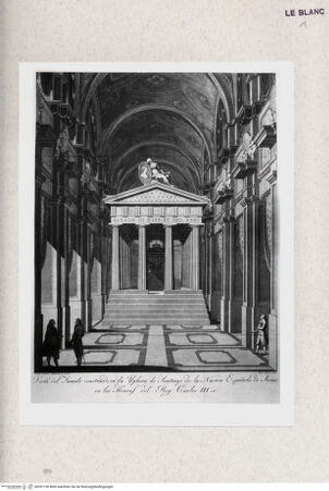 Vorderseite von Gabinetto Nazionale delle Stampe [http://creativecommons.org/publicdomain/mark/1.0/] Katafalk für Karl III. in San Giacomo degli Spagnoli, Rom - , bh391190. Foto.