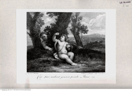 Vorderseite von Gabinetto Nazionale delle Stampe [http://creativecommons.org/publicdomain/mark/1.0/] Bacchus als Kind (Pendant zu "Bacchus als Kind") - , bh391211. Foto.