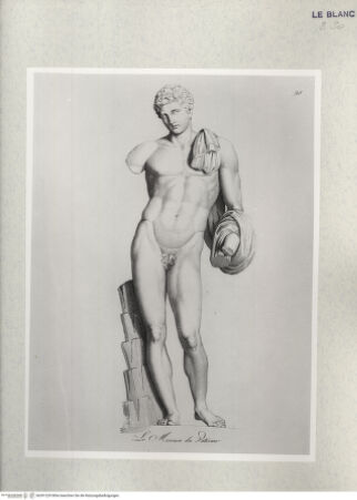 Vorderseite von Istituto Nazionale per la Grafica [http://creativecommons.org/publicdomain/mark/1.0/] Giovanni Volpato - Raphael Morghen, "Principes du dessin...", Roma 1786Der Merkur des Vatikan (Bl 28) - , bh391229. Foto.