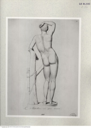 Vorderseite von Istituto Nazionale per la Grafica [http://creativecommons.org/publicdomain/mark/1.0/] Giovanni Volpato - Raphael Morghen, "Principes du dessin...", Roma 1786Rückenansicht des Apoll (Bl 17) - , bh391231. Foto.