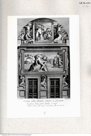 Vorderseite von Istituto Nazionale per la Grafica [http://creativecommons.org/publicdomain/mark/1.0/] Nachstiche nach den Fresken in der Galleria FarneseAnsicht der Ostwand - , bh391246. Foto.