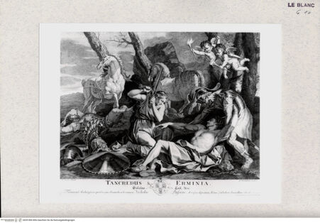 Vorderseite von Bibliothèque Nationale [http://creativecommons.org/publicdomain/mark/1.0/] Tancredi und Erminia - , bh391896. Foto.