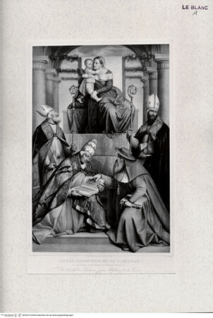 Vorderseite von Landesbildstelle Rheinland [http://creativecommons.org/publicdomain/mark/1.0/] Die vier Kirchenväter und die heilige Jungfrau - , bh392103. Foto.