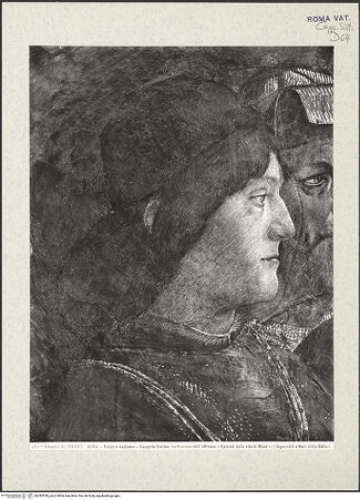 Vorderseite von Alinari [https://www.deutsche-digitale-bibliothek.de/content/lizenzen/rv-ez/] Szenen aus dem alten und neuen TestamentSzenen aus dem Leben von MosesLetzte Ereignisse im Leben von Moses: Testament und Tod Moses - Detail, Moses erinnert das Volk Israel an die Gesetze Gottes: Volk und nackter Fremdling, bh393559_recto. Foto.