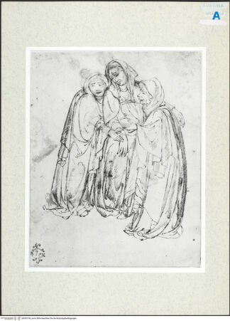 Vorderseite von Albertina [https://www.deutsche-digitale-bibliothek.de/content/lizenzen/rv-ez/] Die ohnmächtige Maria, von zwei Frauen gestützt - , bh393743_recto. Foto.