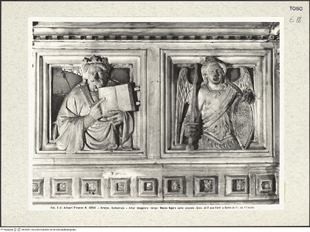 Vorderseite von Alinari [https://www.deutsche-digitale-bibliothek.de/content/lizenzen/rv-ez/] Hauptaltar und Schrein des heiligen DonatusRetabel und Schrein des heiligen DonatusRetabel, RückseiteRückseite Predella: Propheten, Engel und Erzengel - Detail, bh394091_recto. Foto.