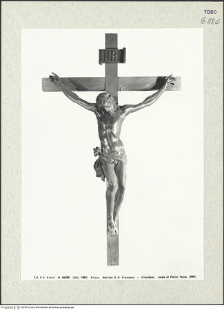 Vorderseite von Alinari [https://www.deutsche-digitale-bibliothek.de/content/lizenzen/rv-ez/] Christus am Kreuz (nach dem Kruzifix von Pietro Tacca) - Gesamtansicht, bh394104_recto. Foto.